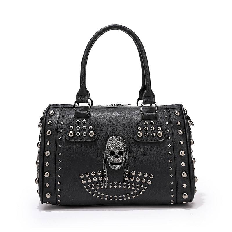 3D Crystal Skull Bag With Studded Satchels - RUTH'S PLUG