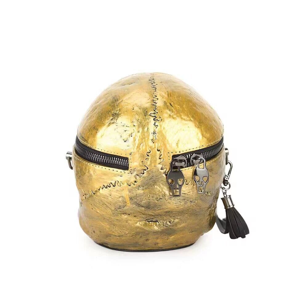 3D Bags Gold Skull Cross Body Shoulder Bag Mini Handle Handbags - RUTH'S PLUG
