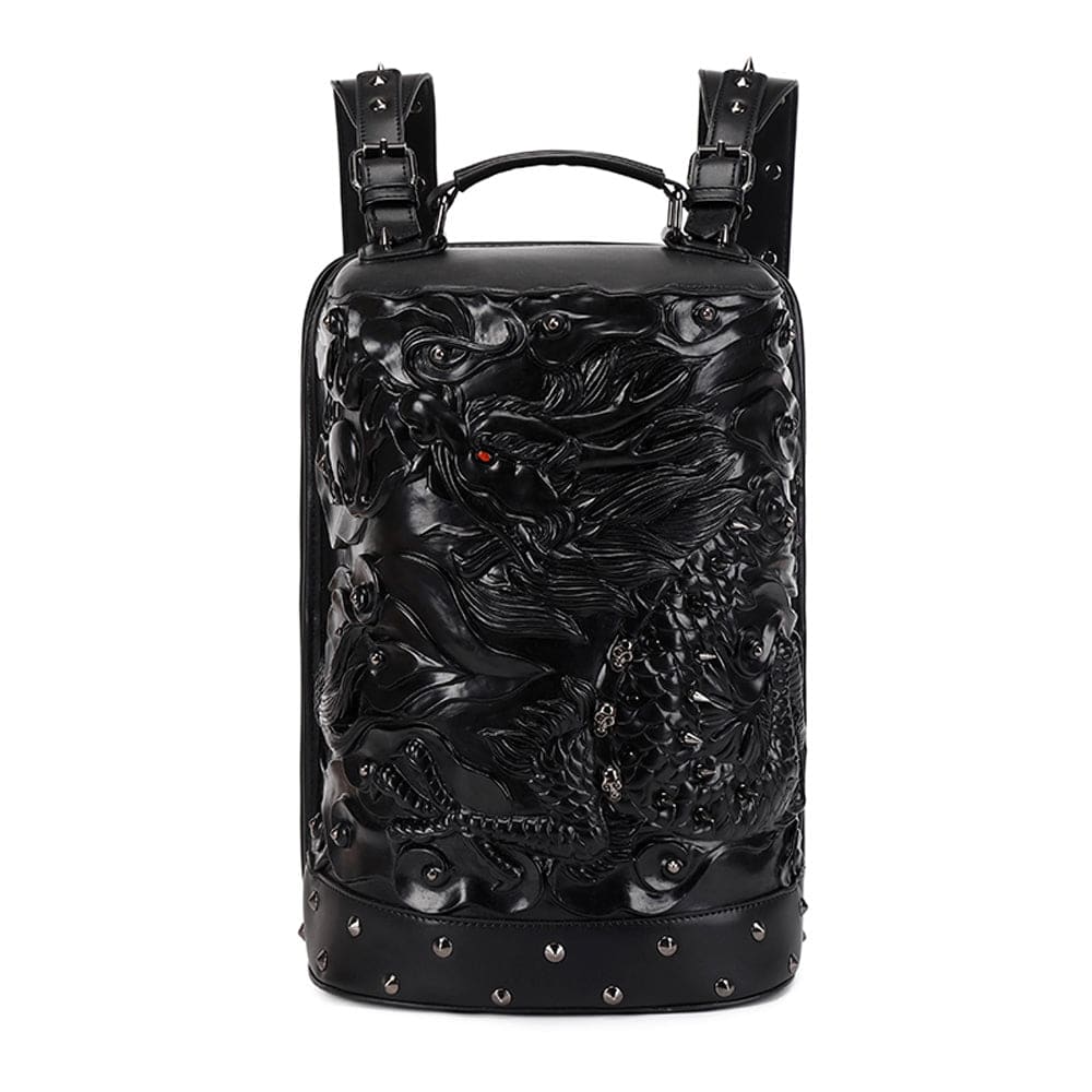 3D Backpack, Fashion 3D Double Hovering Dragon ,Cylinder Backack - RUTH'S PLUG