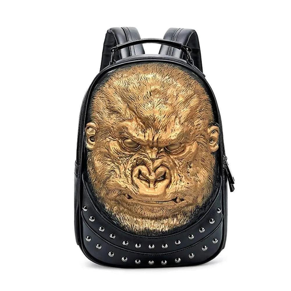 3D Backpack 3D modeling Waterproof Studded Apeman Wild Backpack Hip Hop Rucksacks - RUTH'S PLUG