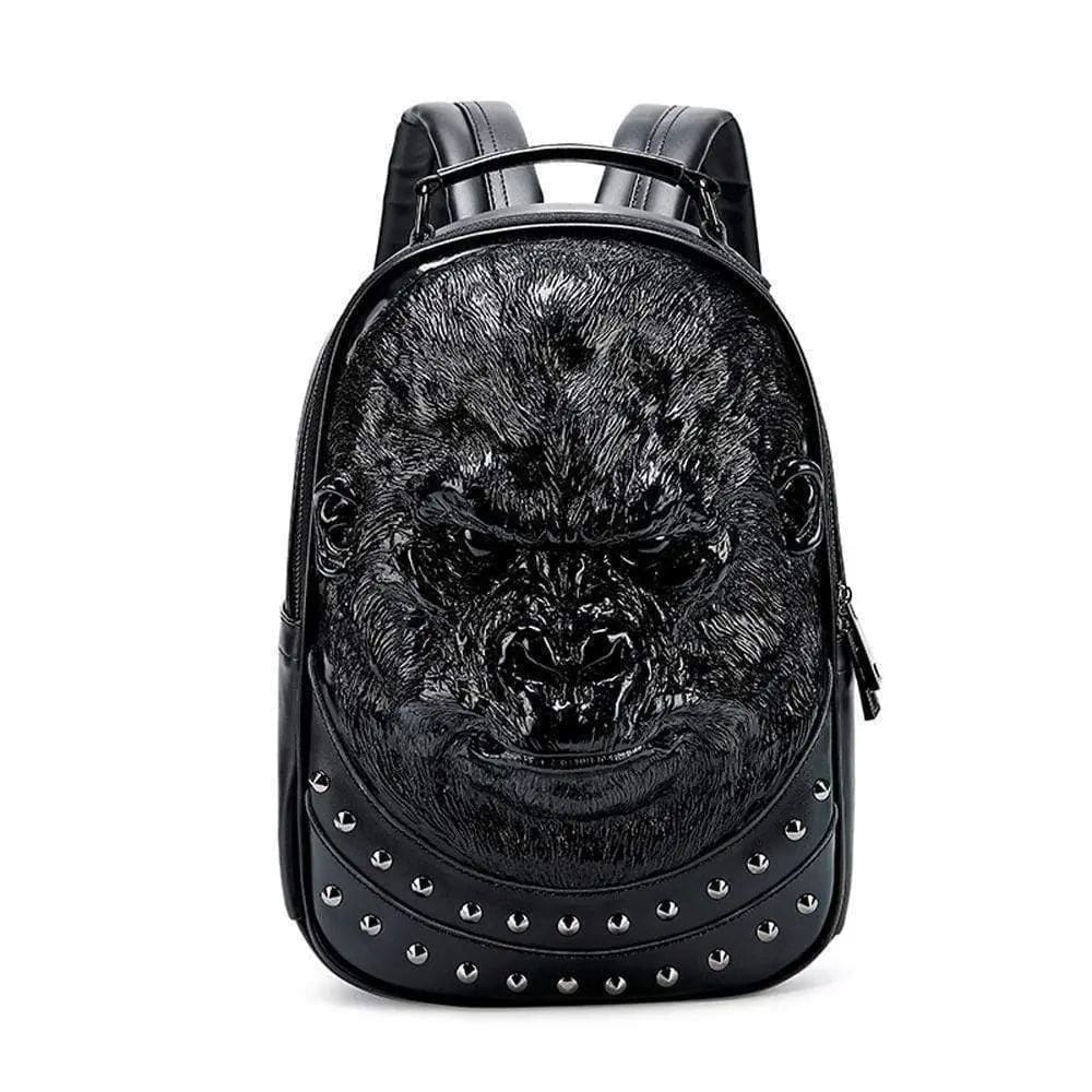 3D Backpack 3D modeling Waterproof Studded Apeman Wild Backpack Hip Hop Rucksacks - RUTH'S PLUG