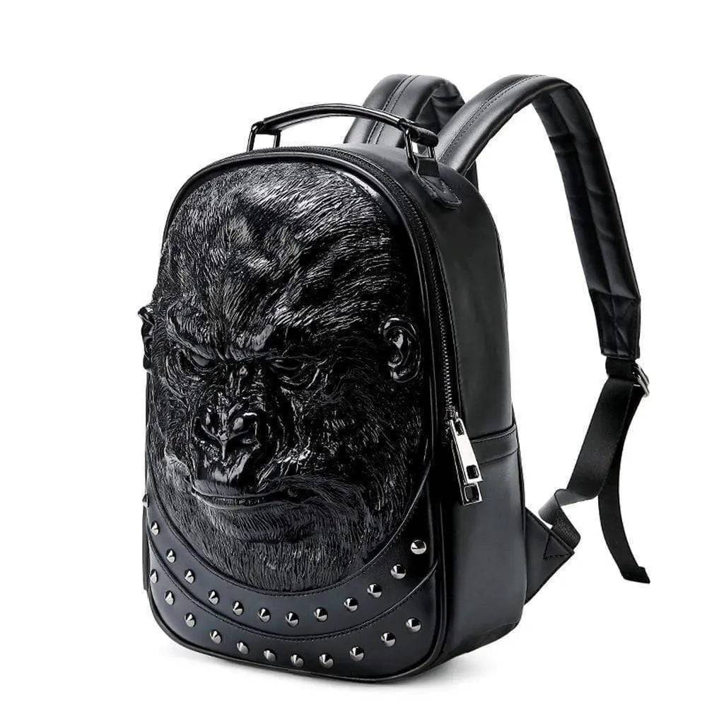 3D Backpack 3D modeling Waterproof Studded Apeman Wild Backpack Hip Hop Rucksacks - RUTH'S PLUG