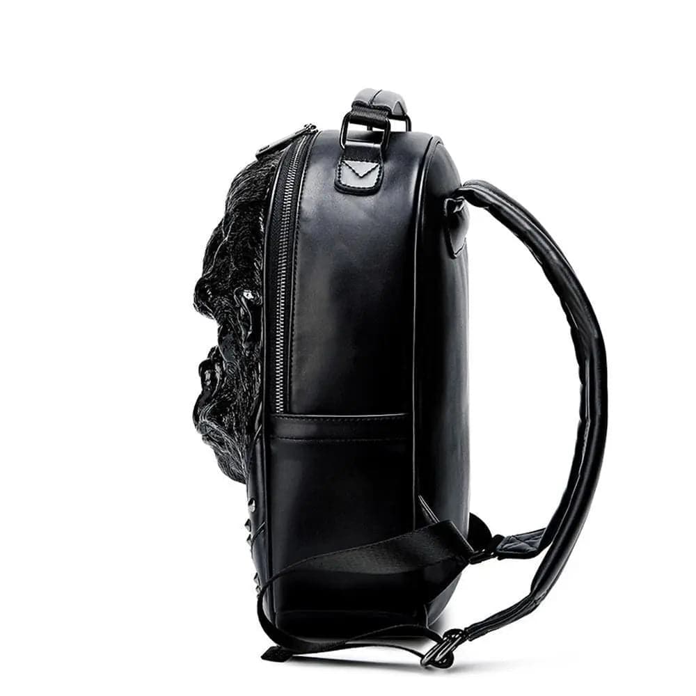 3D Backpack 3D modeling Waterproof Studded Apeman Wild Backpack Hip Hop Rucksacks - RUTH'S PLUG