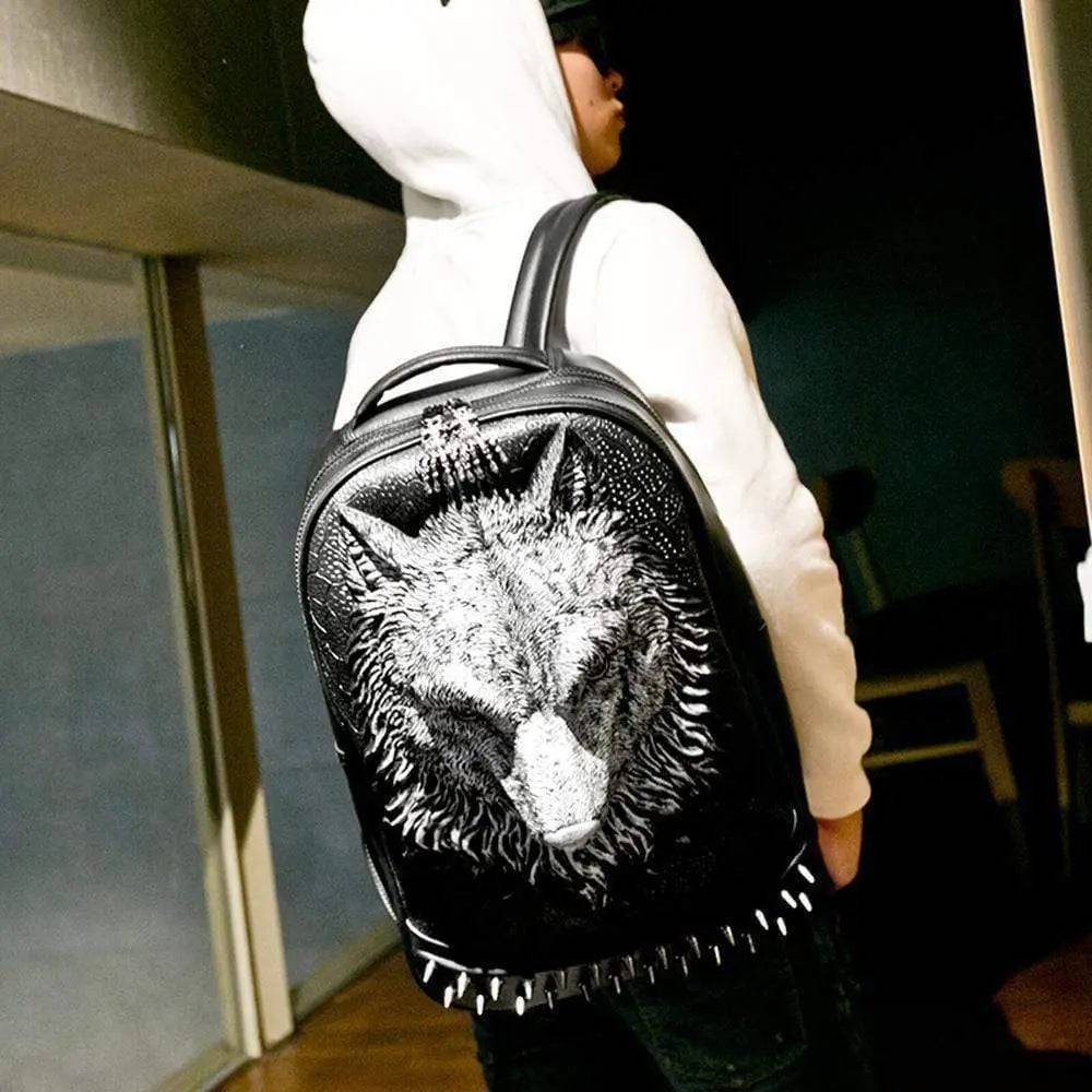3D Backpack,3D Wolf Face Modeling backpack Without Hat - RUTH'S PLUG