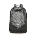 3D Backpack,3D Wolf Face Modeling backpack Without Hat - RUTH'S PLUG