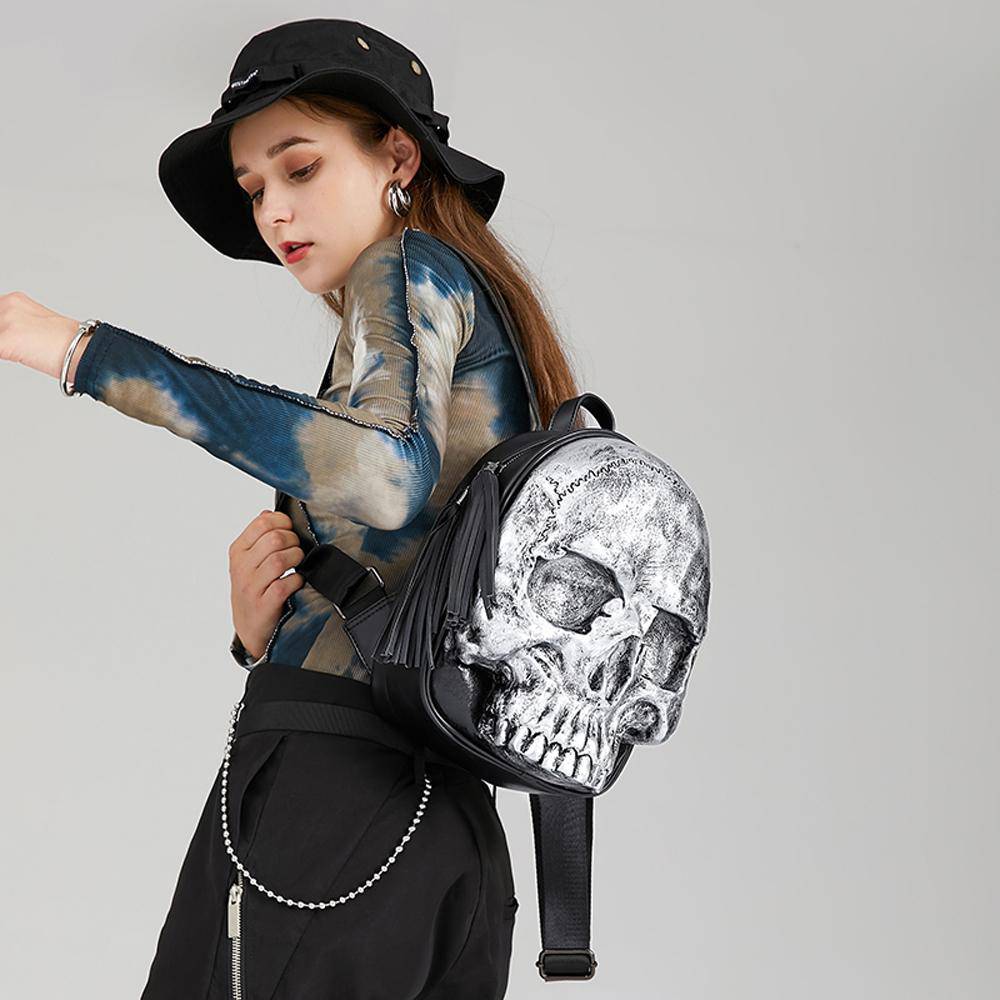 3D Skull Backpack ,3D Skull Speaker Small Backpack - RUTH'S PLUG