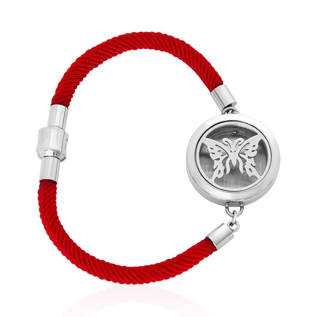 Butterfly Diffuser Bracelet FBR040SR - RUTH'S PLUG