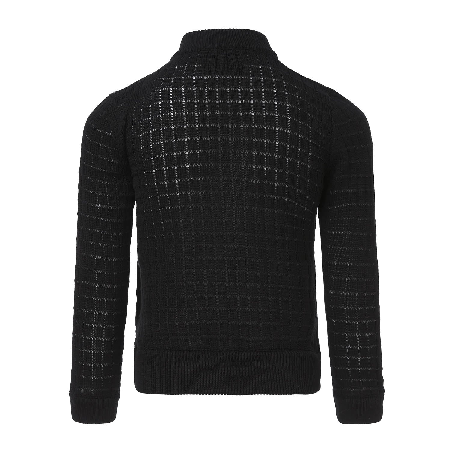 Balck Summer Cardigan with Front Buttons Fastening - RUTH'S PLUG