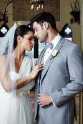 "Infinity" Heather Grey Tuxedo Jacket Notch (Separates) - RUTH'S PLUG